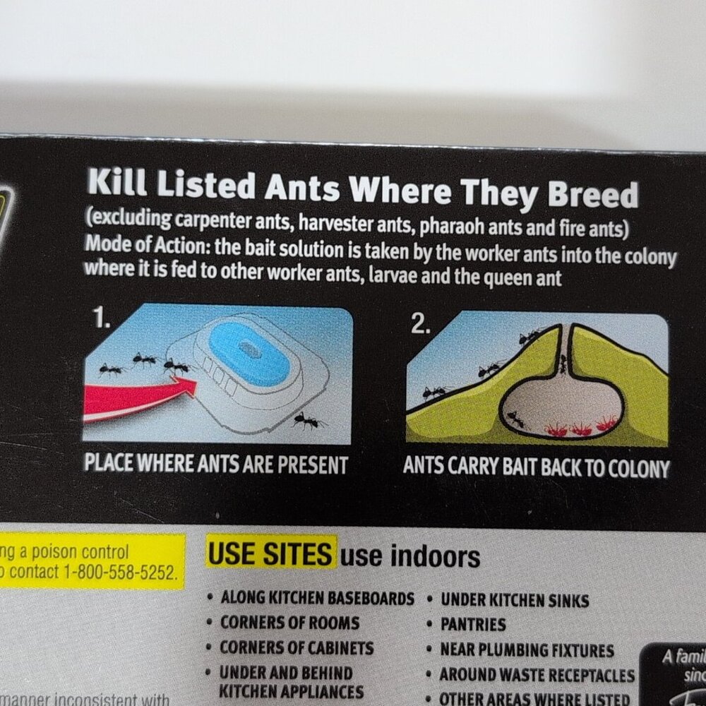 NWT SCJohnson Raid Max Liquid Ant Bait Trap Stations Outdoor/Indoor Home 8 Pack - Picture 4 of 4